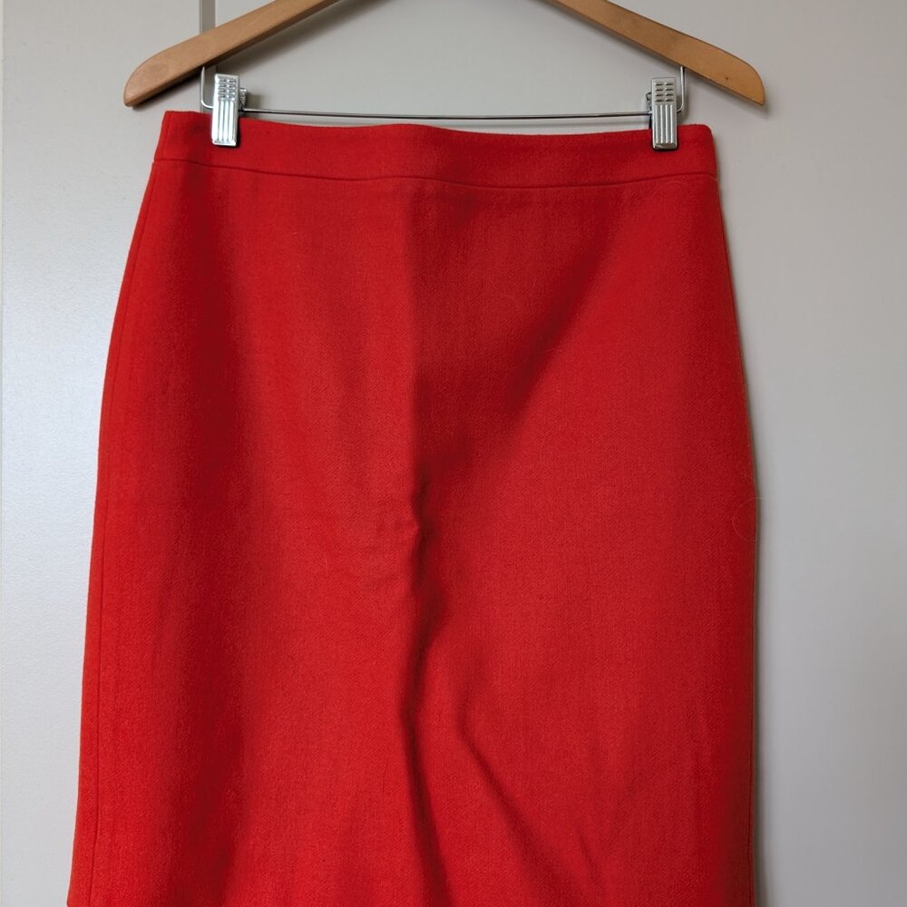 J Crew Wool Blend Pencil Skirt Size 6